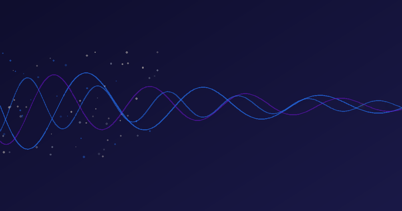 Abstract XYNE diagram: blue and purple waveforms settling from sharp peaks into a steady line, representing a smoothing glucose curve and chromium normal-range blood-sugar theme.