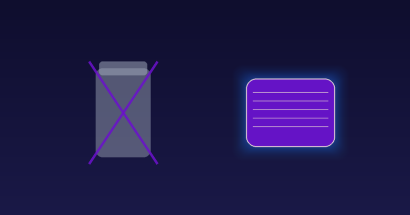 Pill bottle crossed out beside a glowing strip pouch — the no-pill daily stack