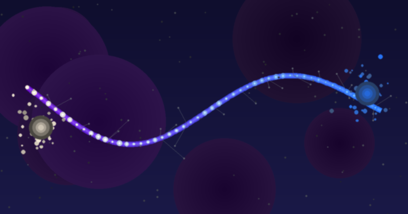 The Gut-Brain Highway — abstract neural pathway visualization with particle nodes