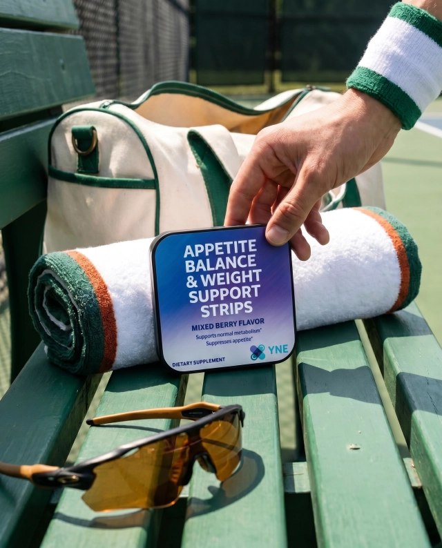The strip doesn't take a day off. Mixed berry flavor — light, real, no aftertaste.