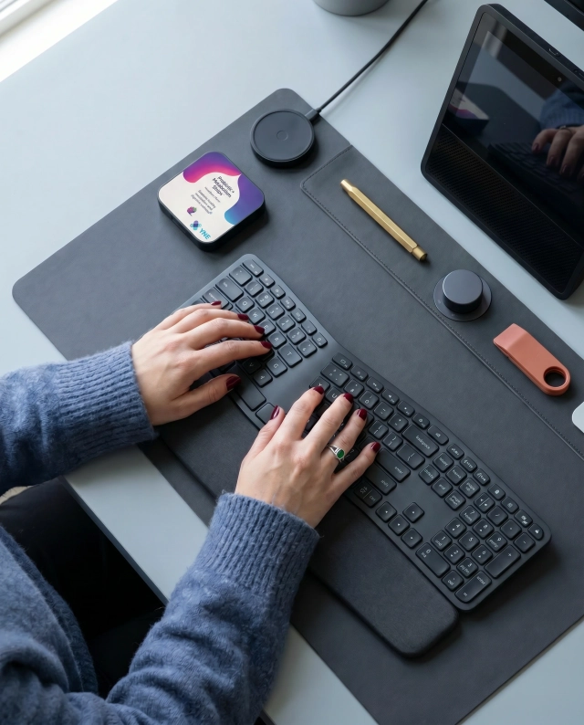 Tin on the desk, next to your water bottle. One strip, every day, same time.