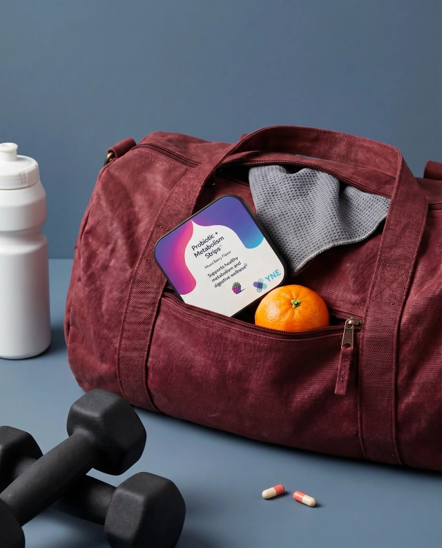After the workout, before the protein. Gut support that doesn't compete with anything else.